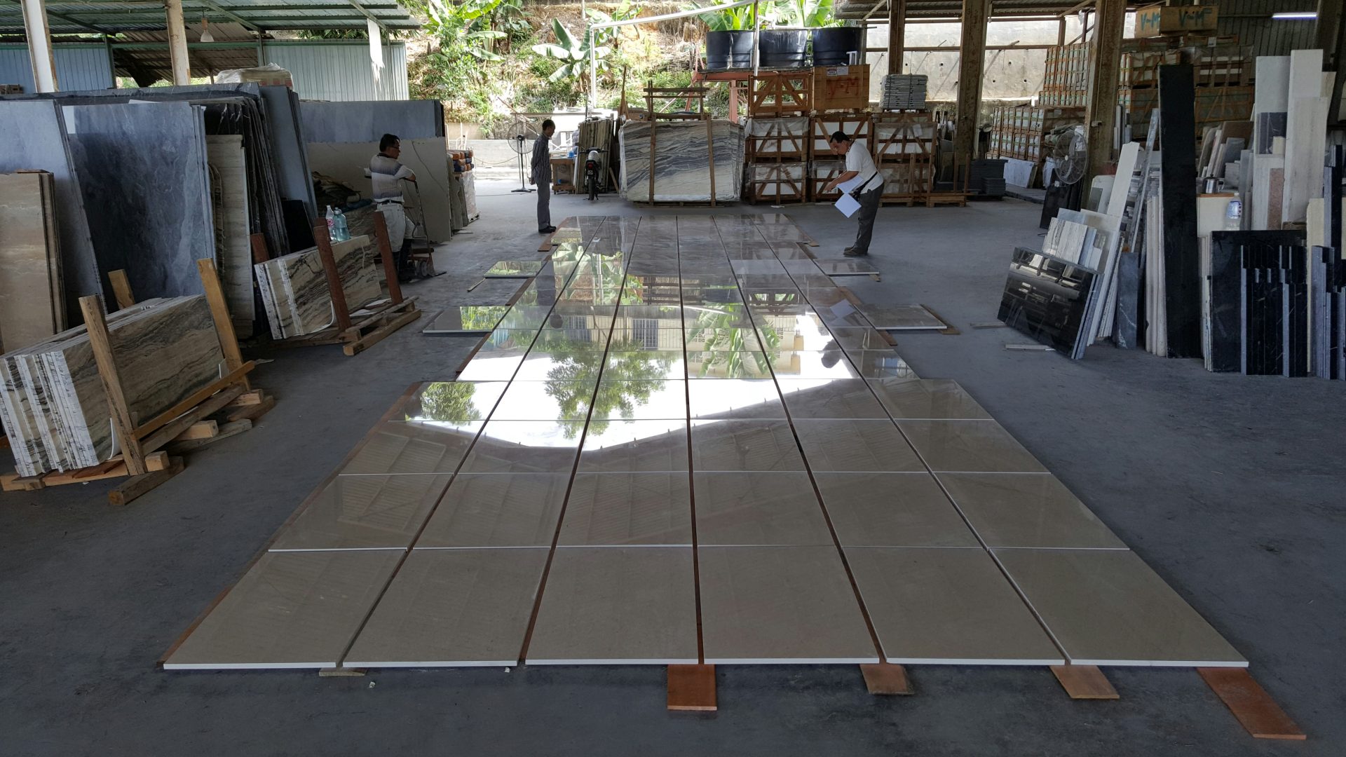 a room filled with lots of different types of tile